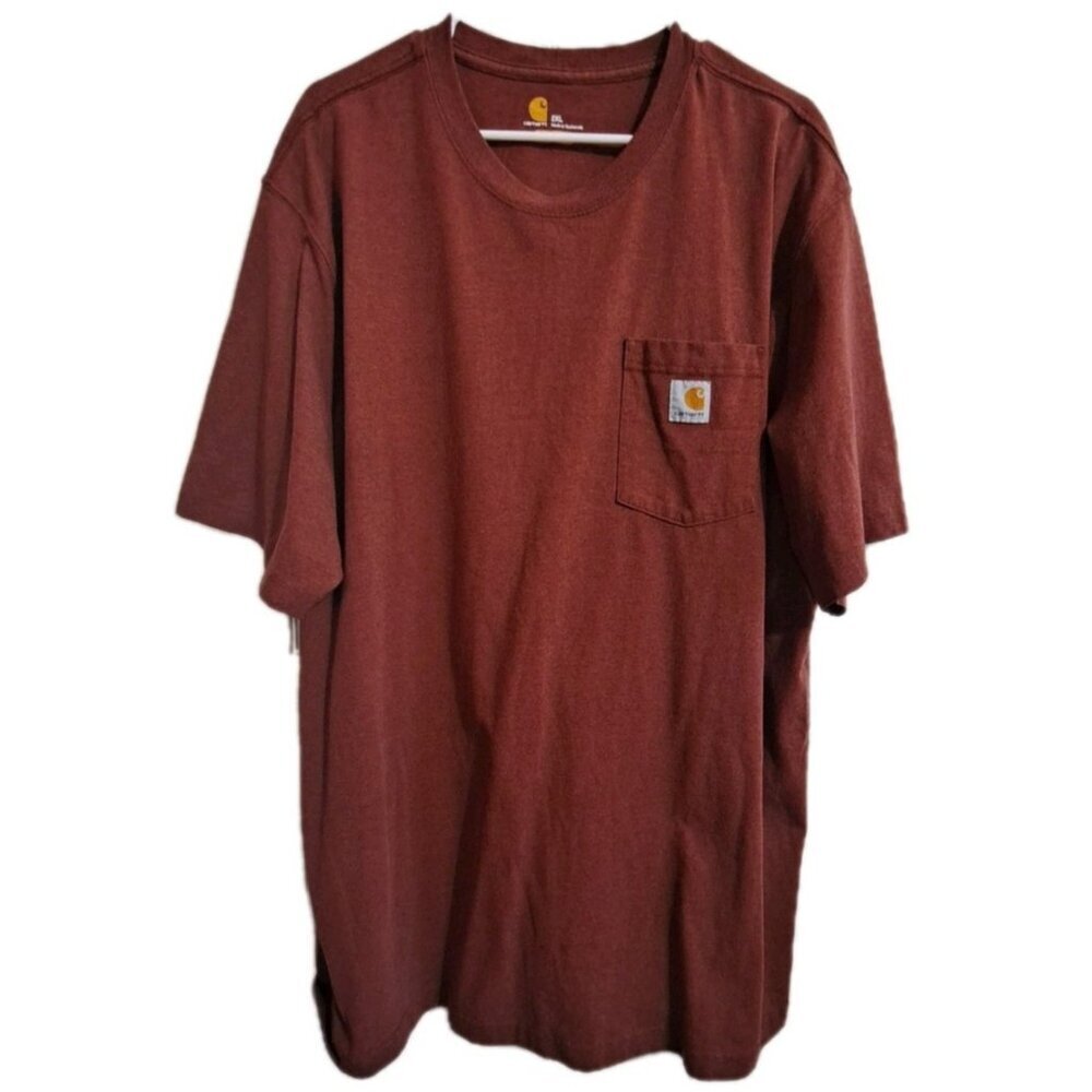 Carhartt Men's 2X Rusty Brown Short Sleeve Pocket T-Shirt